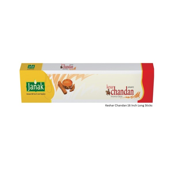 Keshar Chandan 16 " Long Incense Sticks
