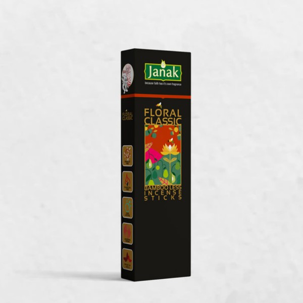 Janak Classic Bambooless Floral Dhoop Sticks